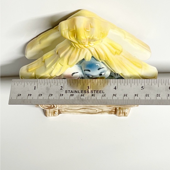 Rare Vintage Lefton Lovebirds in Bird House Napkin Holder. - Picture 9 of 9